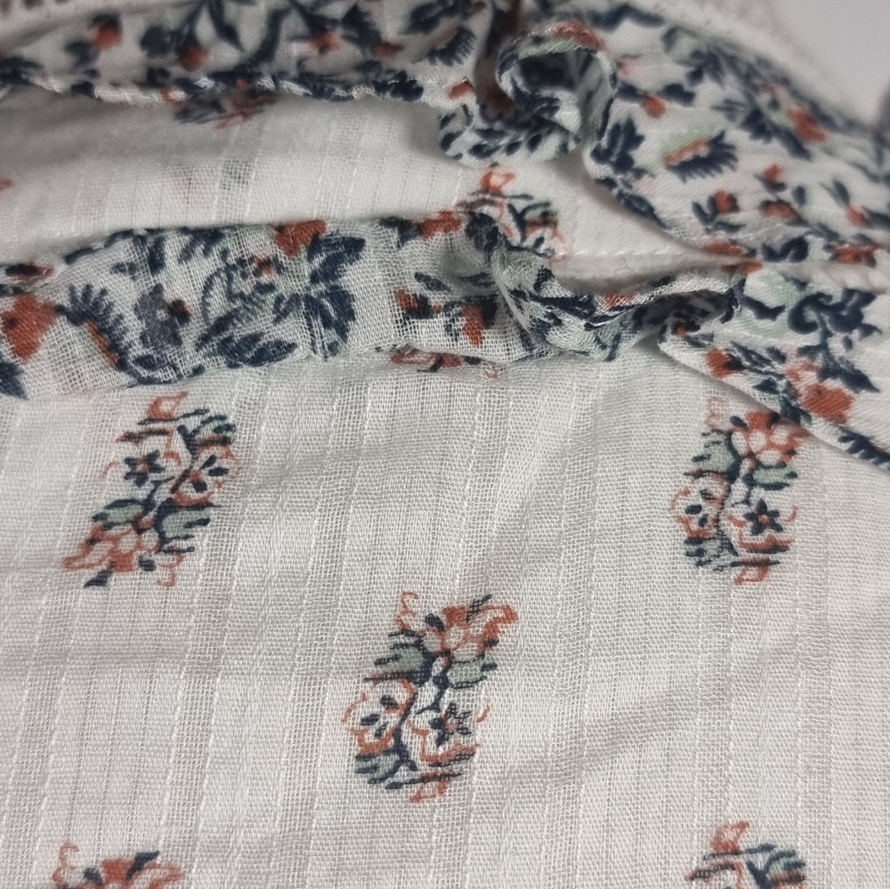 Veronica Beard White Floral Dress Sz 12 - Picture 13 of 14